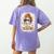 Messy Bun Spooky Teacher Bleached Halloween Teachers Women's Comfort Colors T-Shirt Back Print Violet Messy Bun Spooky Teacher Bleached Halloween Teachers Women's Comfort Colors T-Shirt Back Print Violet