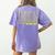Metaphors Be With You English Teacher Shirts T-Shirt Women's Comfort Colors T-Shirt Back Print Violet