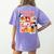 Mickey Mouse Teacher Life Women's Comfort Colors T-Shirt Back Print Violet