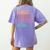Middle School Teacher Middle School Is Bussin Bruh Women's Comfort Colors T-Shirt Back Print Violet
