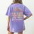 Montessori Teacher Women's Comfort Colors T-Shirt Back Print Violet Montessori Teacher Women's Comfort Colors T-Shirt Back Print Violet