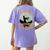 Montessori Teachers Love Brains Halloween Novelty Men Women Women's Comfort Colors T-Shirt Back Print Violet