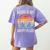 Music For Men Women Music Teacher Music Lover Women's Comfort Colors T-Shirt Back Print Violet