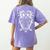 Music Note Owl Shirt Musicians Teacher Birthday Bird Women's Comfort Colors T-Shirt Back Print Violet