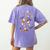 Music Note Symbol Halloween For Music Teacher Musicians Women's Comfort Colors T-Shirt Back Print Violet