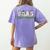 Music Teacher Christmas Holiday Wnter Music Instructor Women's Comfort Colors T-Shirt Back Print Violet