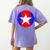 Nerdy Captain Sweatpants Retro Comic Book Fan Teacher Women's Comfort Colors T-Shirt Back Print Violet