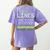 Nerdy Math Lovers Geometry Pun Mathematics Teachers Women's Comfort Colors T-Shirt Back Print Violet