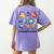 Neurodiverse Universe Space Planet Special Education Teacher Women's Comfort Colors T-Shirt Back Print Violet