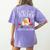 Be Nice To The Teacher Santa Is Watching School Christmas Women's Comfort Colors T-Shirt Back Print Violet