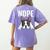 Nope Boston Terrier Puppy Dog Bostie Lover Men Women Girls Kids Women's Comfort Colors T-Shirt Back Print Violet