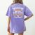 Not Superhero But Middle School Teacher For Men Women Women's Comfort Colors T-Shirt Back Print Violet