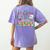 Nothing Beats 2nd Second Grade Back To School Teacher Kids Women's Comfort Colors T-Shirt Back Print Violet
