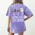 Nothing Beats 5th Grade Back To School Kids Teachers Women's Comfort Colors T-Shirt Back Print Violet