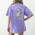 Off To Teach Preschool Pre-K Teacher Back To School Frog Women's Comfort Colors T-Shirt Back Print Violet