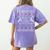 Oh Chemistree Ugly Christmas Sweater Science Student Teacher Women's Comfort Colors T-Shirt Back Print Violet