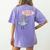 Oh Hello First Graders Cute Pigeon 1st Grade Teacher Women's Comfort Colors T-Shirt Back Print Violet