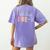 Oh Hey Pre K Student Teacher Happy First Day Back To School Women's Comfort Colors T-Shirt Back Print Violet
