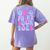 OMG Point Your Toes Dancing Teacher Tap Dancer Dance For Men Women Kids Women's Comfort Colors T-Shirt Back Print Violet