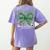 One Lucky Teacher Coquette Bow St Patricks Day Teacher Women's Comfort Colors T-Shirt Back Print Violet One Lucky Teacher Coquette Bow St Patricks Day Teacher Women's Comfort Colors T-Shirt Back Print Violet