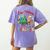One Merry Teacher Groovy Christmas Tree Pjs Xmas Teacher Women's Comfort Colors T-Shirt Back Print Violet One Merry Teacher Groovy Christmas Tree Pjs Xmas Teacher Women's Comfort Colors T-Shirt Back Print Violet
