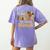 One Thankful 4th Grade Teacher Turkey Leopard Thanksgiving Women's Comfort Colors T-Shirt Back Print Violet One Thankful 4th Grade Teacher Turkey Leopard Thanksgiving Women's Comfort Colors T-Shirt Back Print Violet