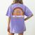 One Thankful Science Teacher Rainbow Boho Fall Thanksgiving Women's Comfort Colors T-Shirt Back Print Violet One Thankful Science Teacher Rainbow Boho Fall Thanksgiving Women's Comfort Colors T-Shirt Back Print Violet