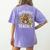 One Thankful Teacher Cute Thanksgiving Turkey School Women's Comfort Colors T-Shirt Back Print Violet One Thankful Teacher Cute Thanksgiving Turkey School Women's Comfort Colors T-Shirt Back Print Violet
