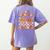 One Thankful Teacher Fall Leaves Thanksgiving Retro Women's Comfort Colors T-Shirt Back Print Violet One Thankful Teacher Fall Leaves Thanksgiving Retro Women's Comfort Colors T-Shirt Back Print Violet