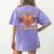 One Thankful Teacher Thanksgiving Retro Groovy Fall Teachers Women's Comfort Colors T-Shirt Back Print Violet One Thankful Teacher Thanksgiving Retro Groovy Fall Teachers Women's Comfort Colors T-Shirt Back Print Violet