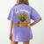 One Thankful Teacher Thanksgiving Turkey Cute Crayon Pencil Women's Comfort Colors T-Shirt Back Print Violet One Thankful Teacher Thanksgiving Turkey Cute Crayon Pencil Women's Comfort Colors T-Shirt Back Print Violet
