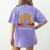 One Thankful Teacher Thanksgiving Turkey Rainbow Fall Women's Comfort Colors T-Shirt Back Print Violet One Thankful Teacher Thanksgiving Turkey Rainbow Fall Women's Comfort Colors T-Shirt Back Print Violet