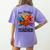 One Thankful Teacher Thanksgiving TurkeyCute Pencil Women's Comfort Colors T-Shirt Back Print Violet One Thankful Teacher Thanksgiving TurkeyCute Pencil Women's Comfort Colors T-Shirt Back Print Violet