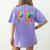 P Is For Preschool Tie Dye Back To School Teacher Men Women Girls Kids Women's Comfort Colors T-Shirt Back Print Violet