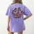Panthers Paw Print Leopard Maroon Panther Pride Teacher Women's Comfort Colors T-Shirt Back Print Violet Panthers Paw Print Leopard Maroon Panther Pride Teacher Women's Comfort Colors T-Shirt Back Print Violet