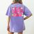 In My Para Era Teacher Back To School First Day Of School Women's Comfort Colors T-Shirt Back Print Violet
