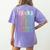 Para Tour Paraprofessional Squad Rock Teacher Back To School Women's Comfort Colors T-Shirt Back Print Violet