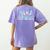 Paraprofessional Groovy Back To School Cute Teachers Women Women's Comfort Colors T-Shirt Back Print Violet