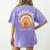 Paraprofessional Para Life Sun Flower Teacher Back To School Women's Comfort Colors T-Shirt Back Print Violet