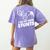 Parents Teacher Association Team Supporter PTA President Women's Comfort Colors T-Shirt Back Print Violet