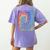 PE Teacher Phys Ed Tie Dye Physical Education Appreciation Women's Comfort Colors T-Shirt Back Print Violet