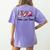 Peace Love Books Librarian Teacher Life Book Library Tie Dye Women's Comfort Colors T-Shirt Back Print Violet