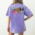 Peace Love Boston Terrier Tie Dye Dog Lover For Men Women Girls Kids Women's Comfort Colors T-Shirt Back Print Violet