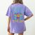 Physical Education Is My Jam PE Teacher Women's Comfort Colors T-Shirt Back Print Violet