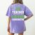 Physical Education PE Teacher School Women's Comfort Colors T-Shirt Back Print Violet