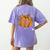 Pi Day Pumpkin Pi Math Teacher Halloween Costume Women's Comfort Colors T-Shirt Back Print Violet