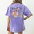 Pre-k Teacher Appreciation Teaching Wildflowers Women's Comfort Colors T-Shirt Back Print Violet