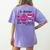Pre-k Teacher In October We Wear Pink Breast Cancer Women's Comfort Colors T-Shirt Back Print Violet Pre-k Teacher In October We Wear Pink Breast Cancer Women's Comfort Colors T-Shirt Back Print Violet