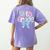 Preppy Fifth Grade Teacher Blue Floral Coquette Pencil Bow Women's Comfort Colors T-Shirt Back Print Violet Preppy Fifth Grade Teacher Blue Floral Coquette Pencil Bow Women's Comfort Colors T-Shirt Back Print Violet