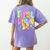Preppy First Grade Back To School 1st Grade Teacher Girl Kid Women's Comfort Colors T-Shirt Back Print Violet Preppy First Grade Back To School 1st Grade Teacher Girl Kid Women's Comfort Colors T-Shirt Back Print Violet